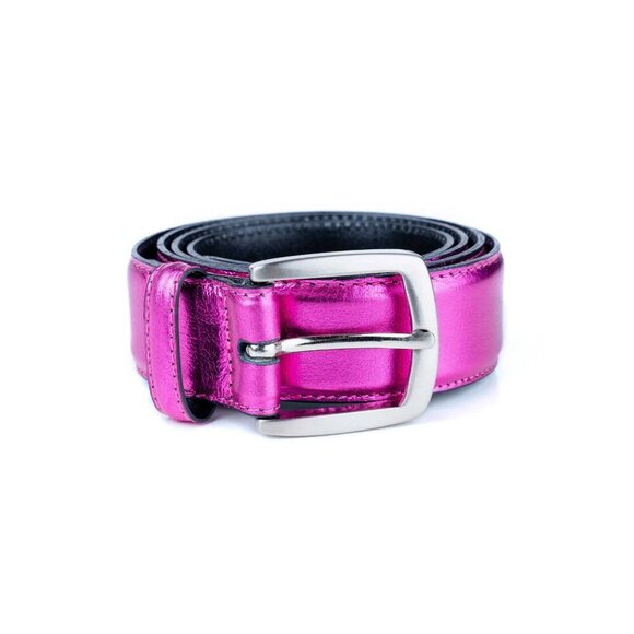 Kettlewell Classic Metallic Belt Women's Belt 'Bright Amethyst Metallic' Small - Picture 1 of 11